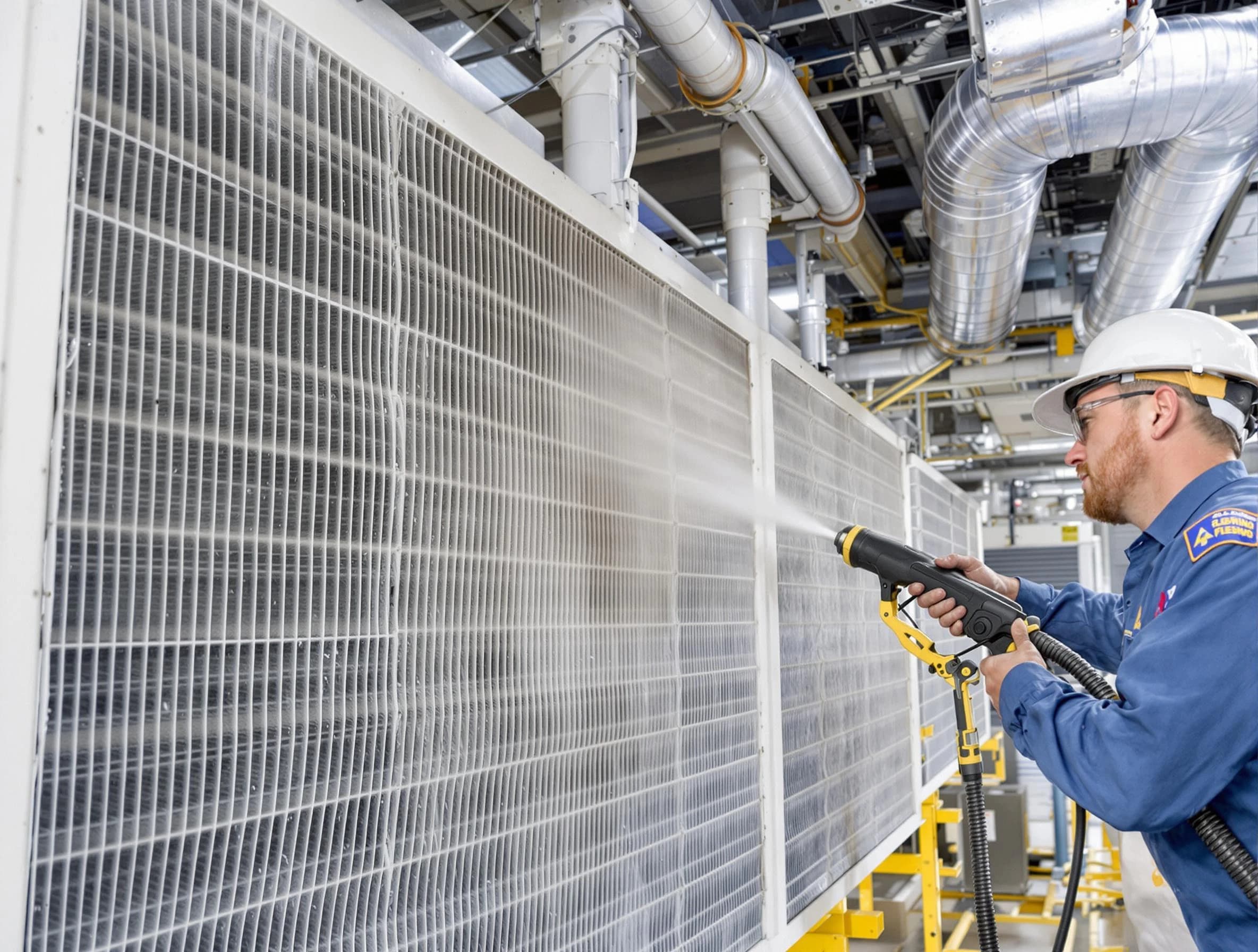 Professional commercial coil cleaning by Clanton Air Duct Cleaning in Clanton