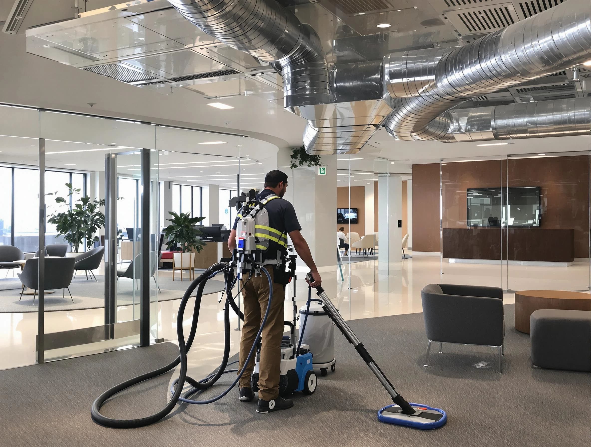 Commercial duct cleaning service by Clanton Air Duct Cleaning in Clanton