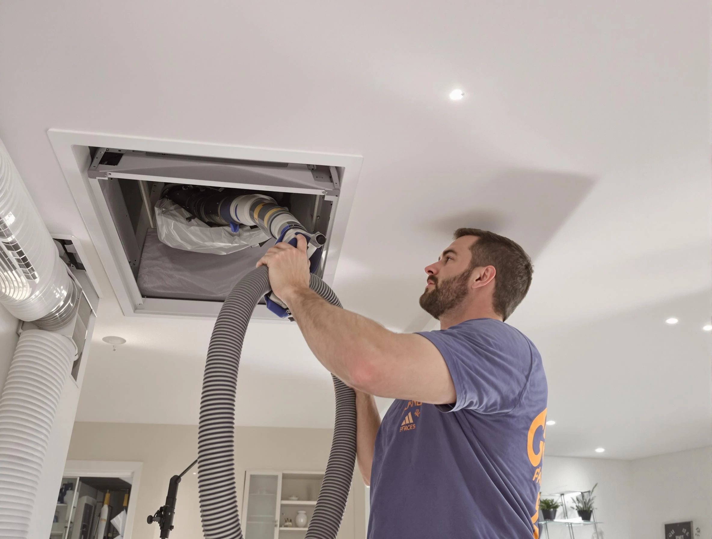 Precision indoor duct cleaning by Clanton Air Duct Cleaning in Clanton